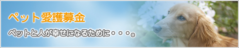 ペット愛護募金